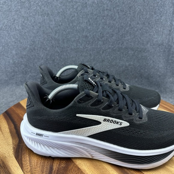 Brooks Ghost 17 Black White Women's Running Shoes Sneakers Size 9 Sample Pair - Picture 3 of 11